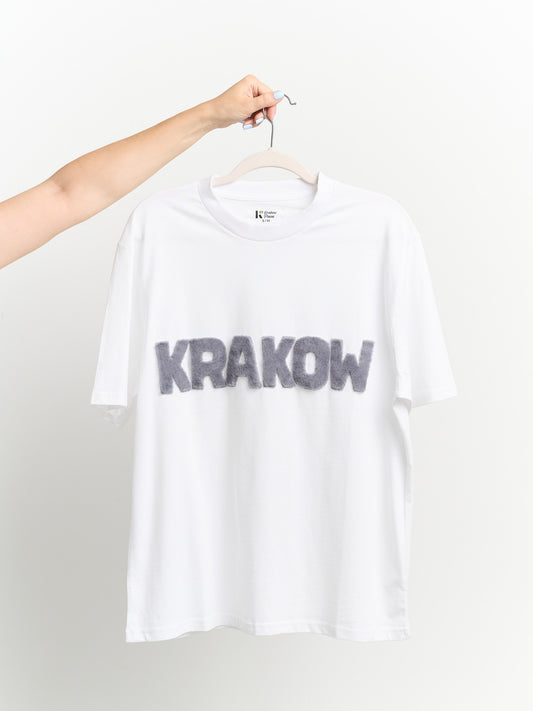 T-Shirt KRAKOW with Handcrafted Fur Lettering