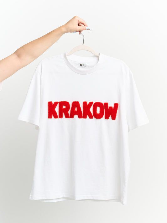 T-Shirt KRAKOW with Handcrafted Fur Lettering