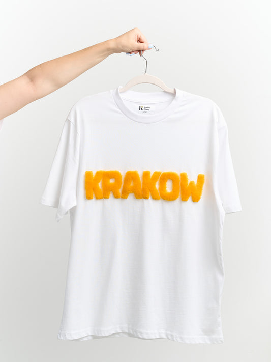 T-Shirt KRAKOW with Handcrafted Fur Lettering