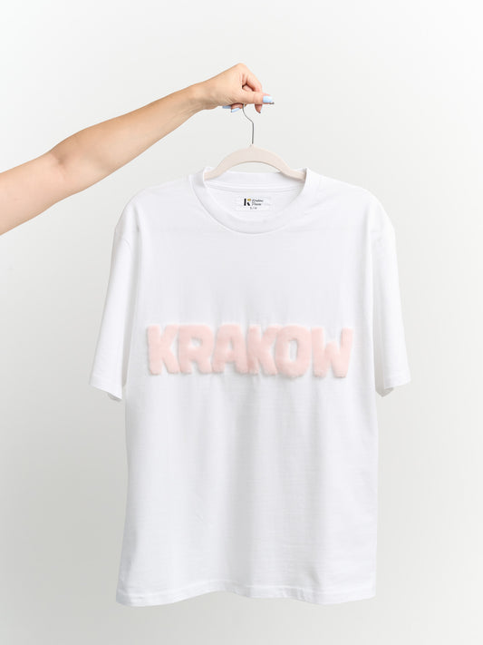 T-Shirt KRAKOW with Handcrafted Fur Lettering