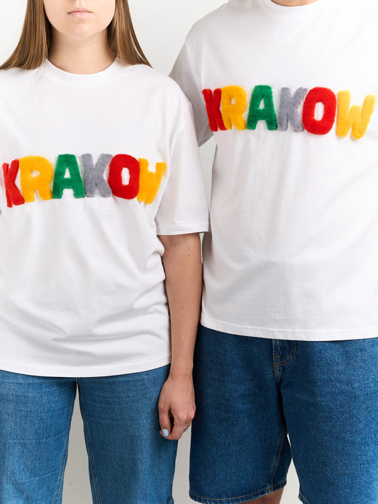 T-Shirt KRAKOW with Handcrafted Fur Lettering