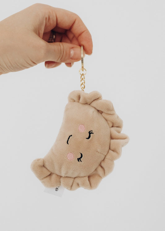 Handmade Plush Pierogi Keychain